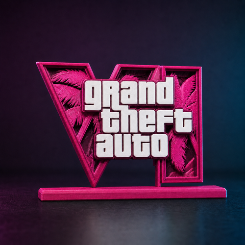 3D Gaming Logo – Magenta