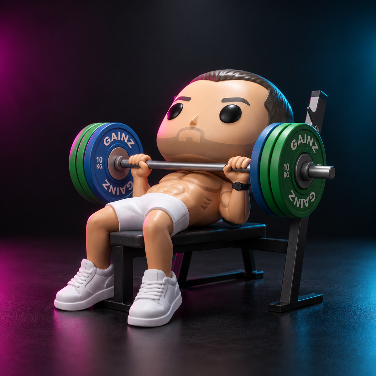 Vice City Gym Collectible – Bankdrück-Figur